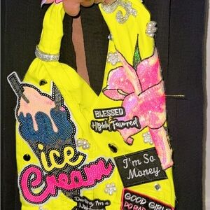 Vibrant Yellow Kids Accessory Bag